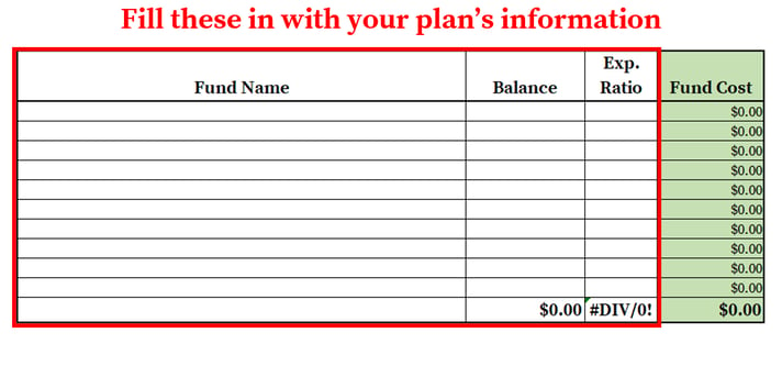 Vanguard 401k Fees_Template Spreadsheet